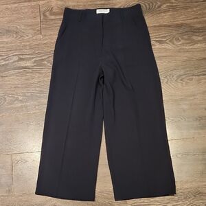 ❤️ NWOT! THE FOLD LONDON HIGH RISE WIDE LEG CROP PANTS / TROUSERS, 12 (31)